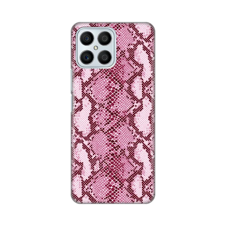 Torbica Silikonska Print za Honor X8 Pink Snake