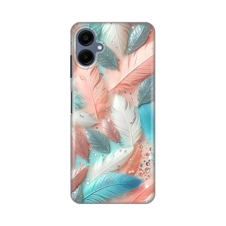 Torbica Silikonska Print za Samsung A065F Galaxy A06 Pastel Feathers