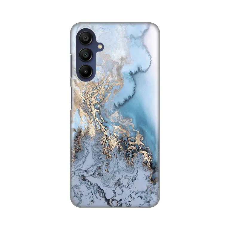 Torbica Silikonska Print za Samsung A156B Galaxy A15 5G Blue Gold Marble
