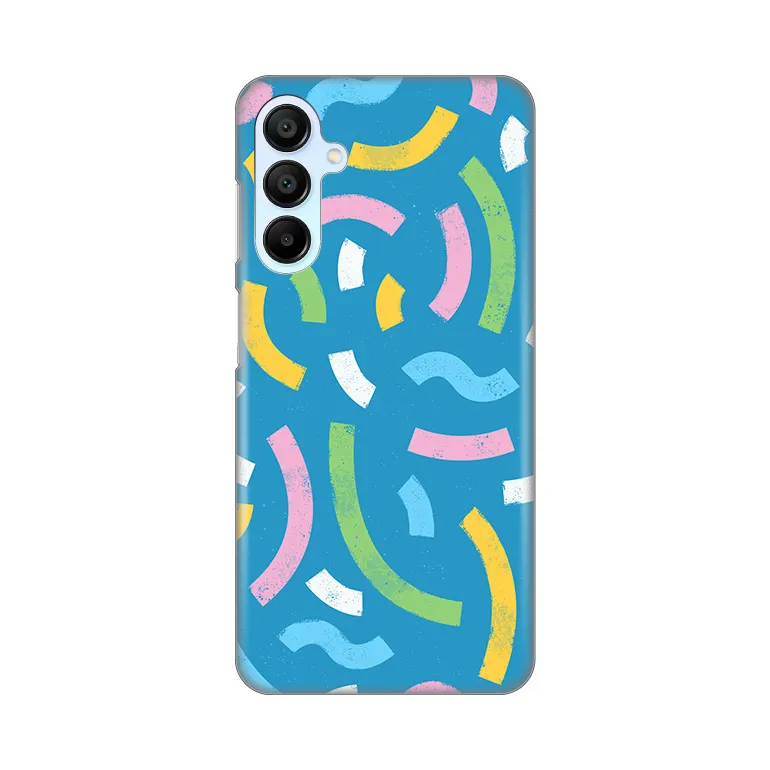 Torbica Silikonska Print za Samsung A156B Galaxy A15 5G Happy Lines blue