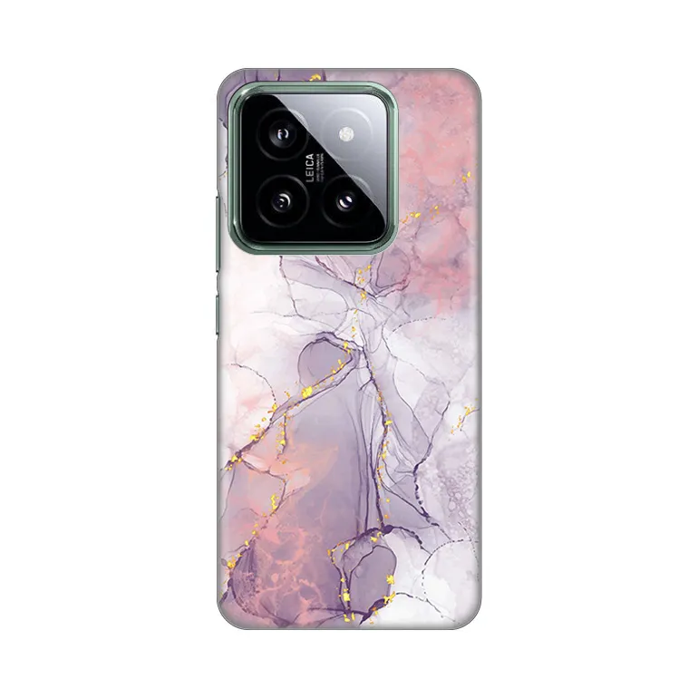 Torbica Silikonska Print za Xiaomi 14 Pink Marble