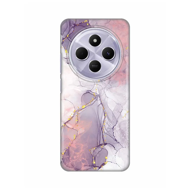 Torbica Silikonska Print za Xiaomi Redmi 14C/Redmi A4 Pink Marble