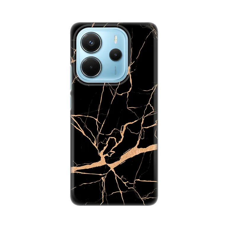 Torbica Silikonska Print za Xiaomi Redmi Note 14 4G (SRB) All Black