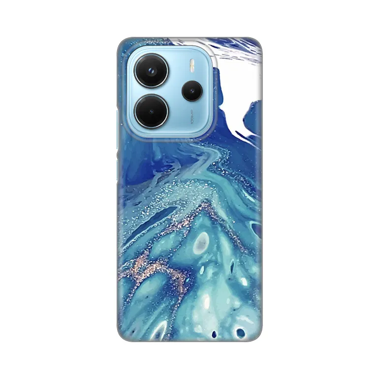 Torbica Silikonska Print za Xiaomi Redmi Note 14 4G (SRB) Blue Marble