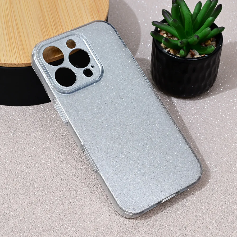 Torbica Sparkle Dust za iPhone 16 Pro 6.3 srebrna