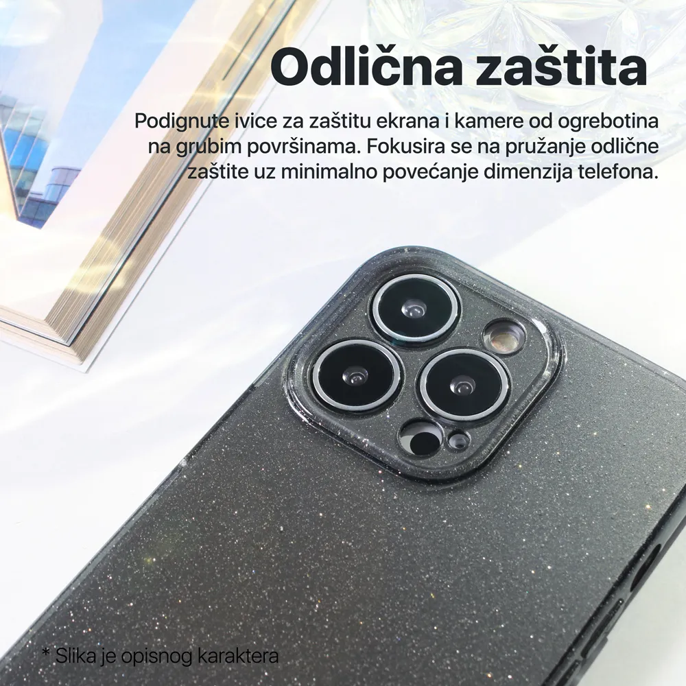 Torbica Sparkle Dust za Samsung A065F Galaxy A06 5G zelena