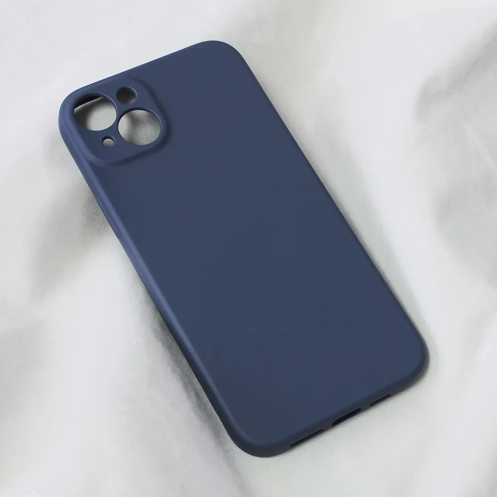 Torbica Teracell Soft Velvet za iPhone 14 Plus 6.7 tamno plava