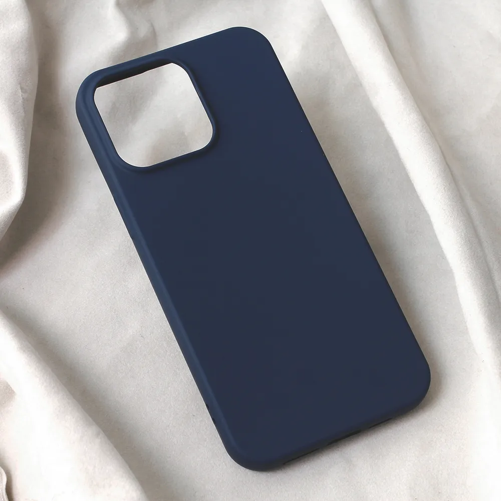 Torbica Teracell Soft Velvet za iPhone 15 Pro Max 6.7 tamno plava