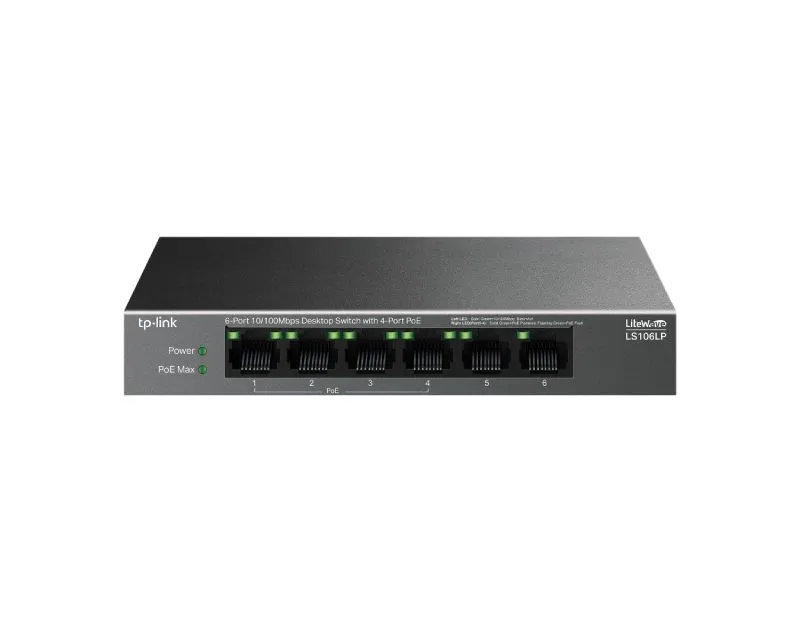 TP LINK LS106LP 6-port 10/100mbps Desktop switch