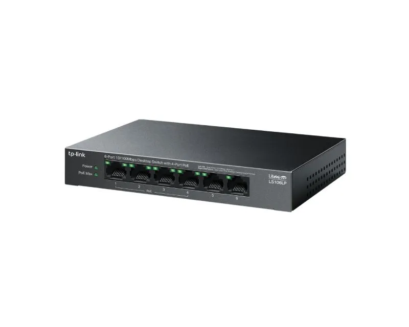 TP LINK LS106LP(UN) 6-port 10/100mbps Desktop switch