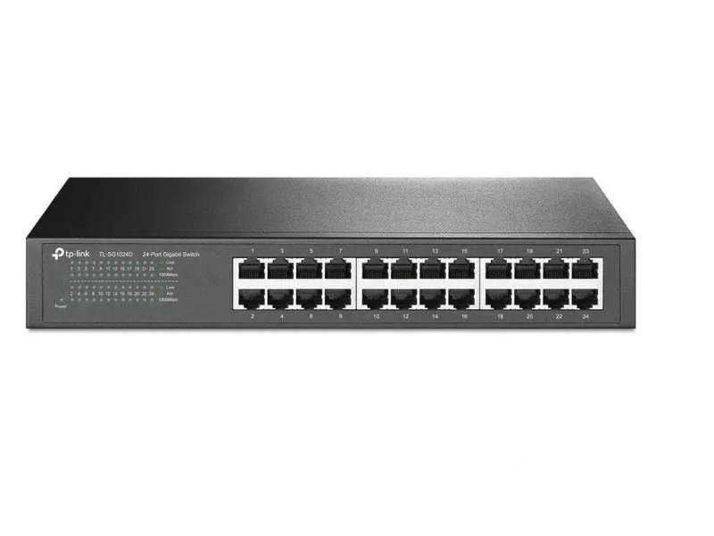 TP LINK Switch Gigabit 24x RJ45 10/100/1000Mbps 13'' metalno kuciste (TL-SG1024D)