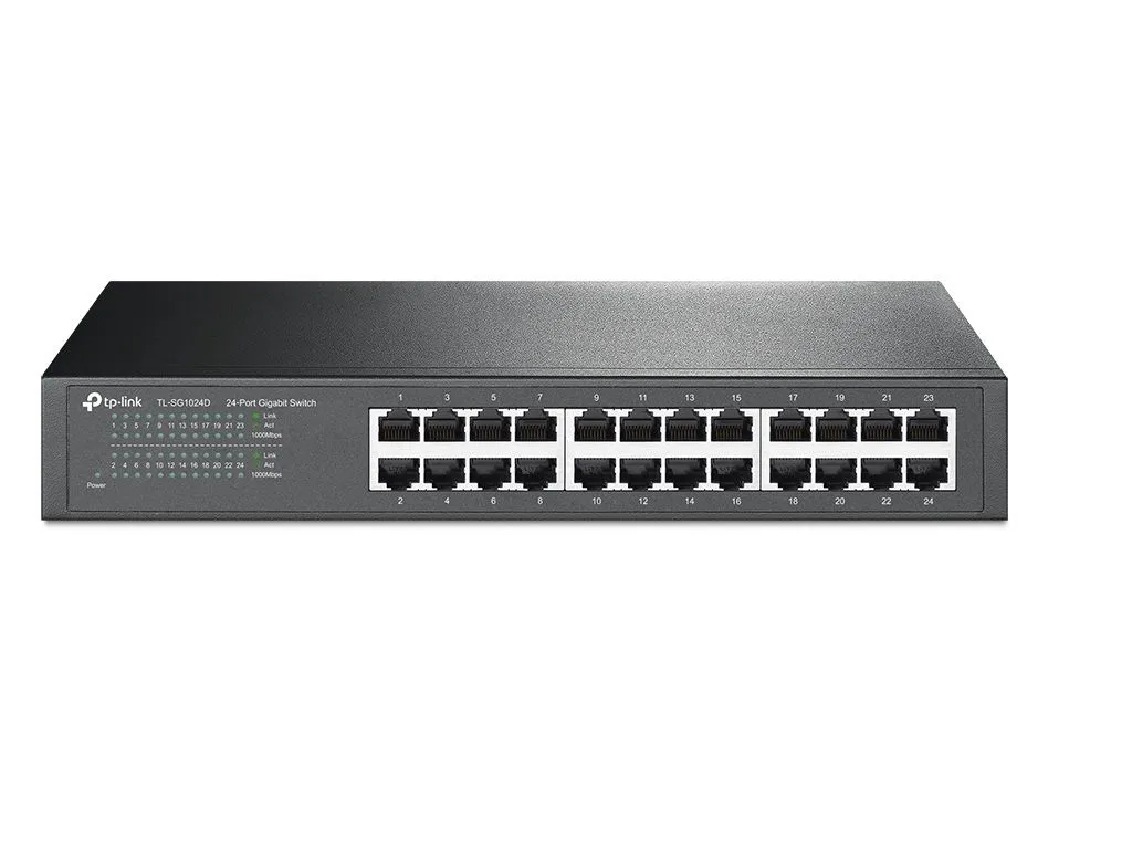 TP LINK Switch TP-LINK TL-SG1024D Gigabit/24x RJ45/10/100/1000Mbps/Desktop/Rackmount metalno kuciste