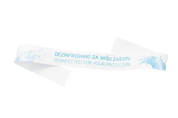 Traka sa natpisom "Dezinfikovano"