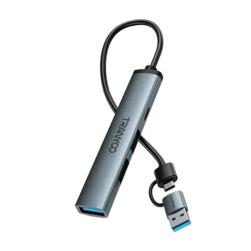 TRANYOO USB-C HUB HB11-A 4 u 1 1xUSB 3/0+1xUSB 20/+1xUSB-C