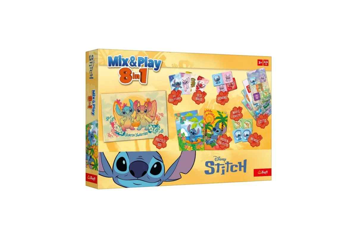 TREFL Društvena igra 8u1 Lilo&Stich 02924