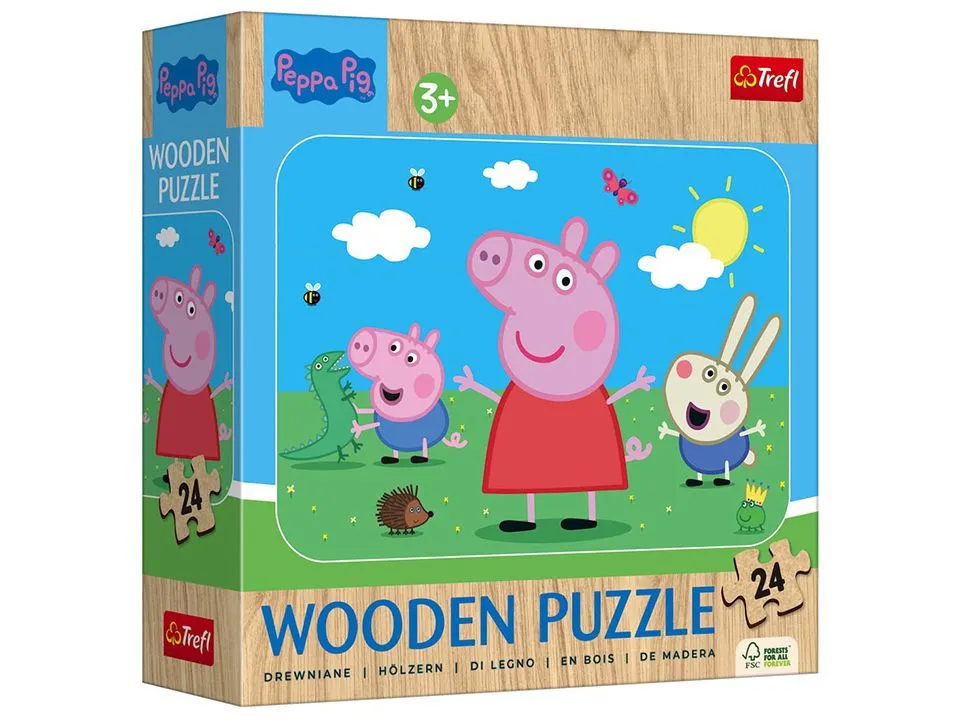 TREFL Drvene puzzle Pepa Pig 20262 - 24 dela