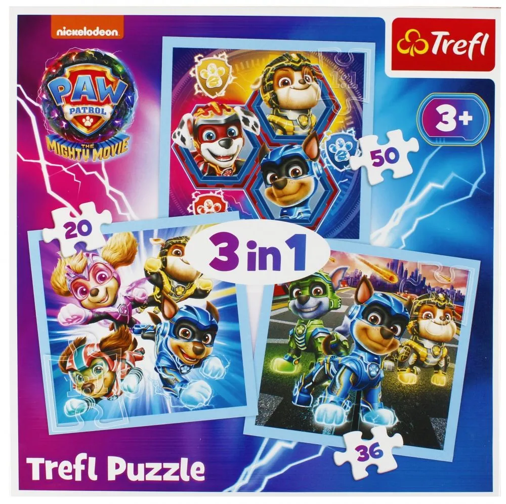 TREFL Puzzle 3u1 Patrolne šape 34869 - 20/ 36/ 50 delova