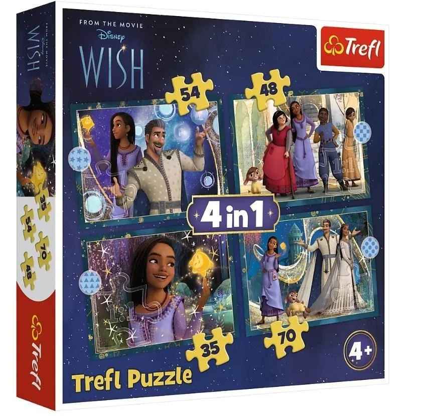 TREFL Puzzle 4u1 Dreams come true 34649 - 35, 48, 54, 70 delova