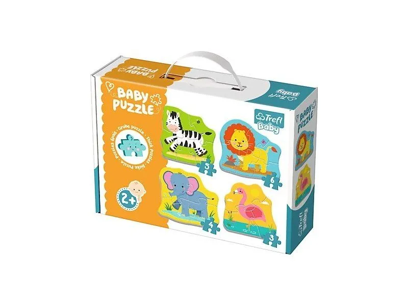 TREFL Puzzle baby safari - 4 puzzle (3,4,5,6 delova)
