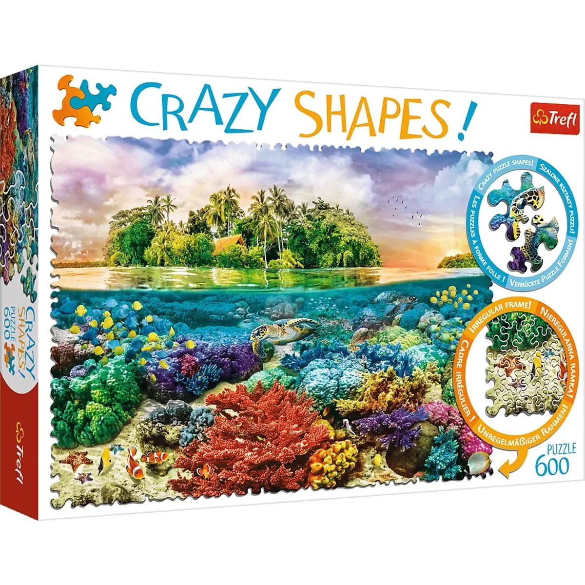 TREFL Puzzle crazy shapes Tropsko ostrvo - 600 delova