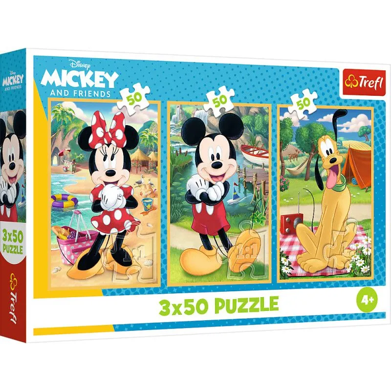 TREFL Puzzle Mickey and friends - 3x50 delova