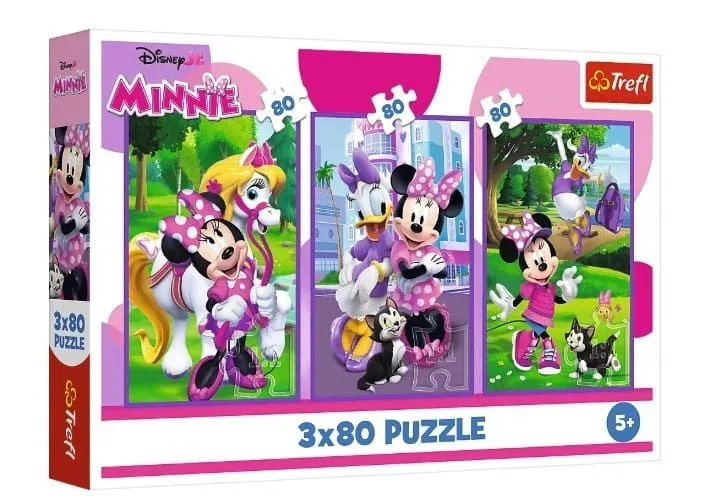 TREFL Puzzle Minnie and friends - 3x80 delova