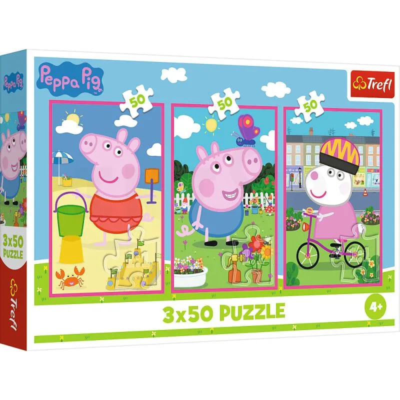 TREFL Puzzle Pepa prase - 3x50 delova