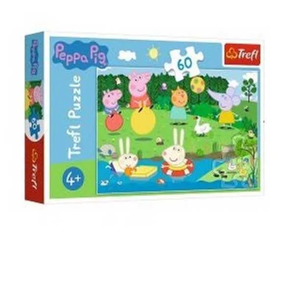 TREFL Puzzle Peppa Pig Zabava na odmoru - 60 delova