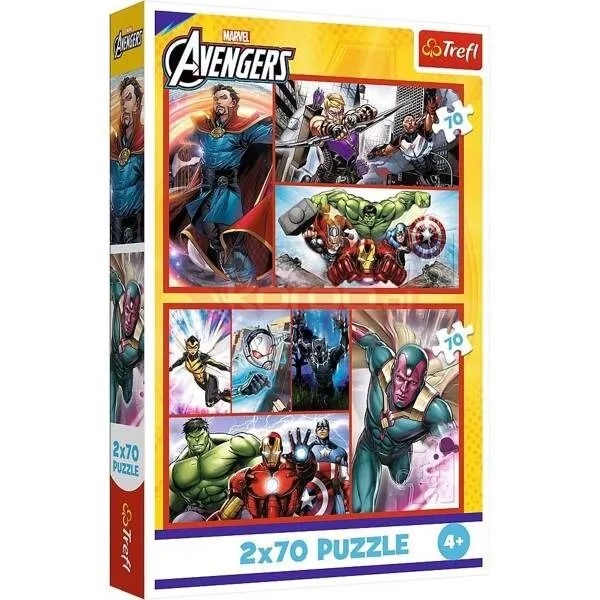 TREFL Puzzle Postani heroj, Marvel - 2x70 delova