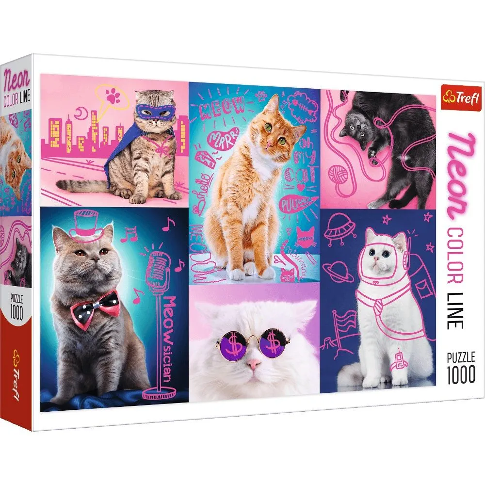 TREFL Puzzle Super mačke - 1.000 delova