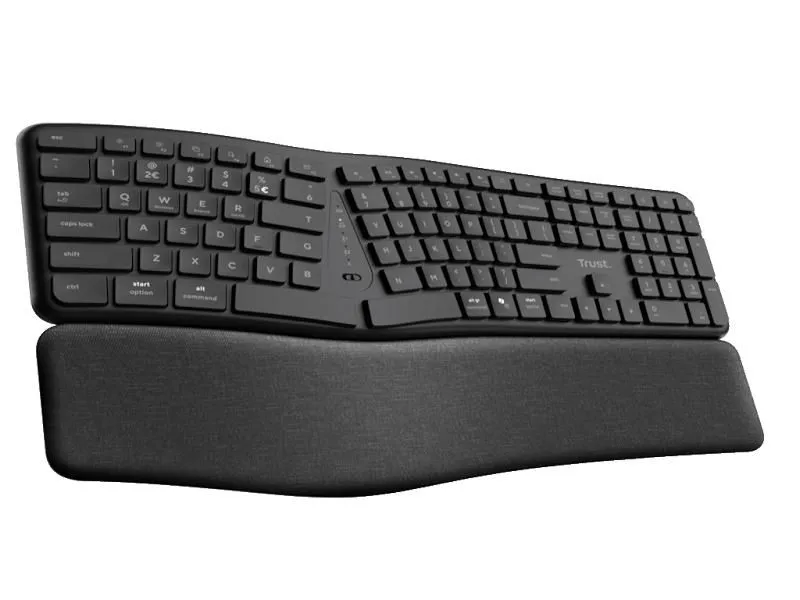 TRUST Bežična tastatura KEYRA ERGO MULTI/ crna