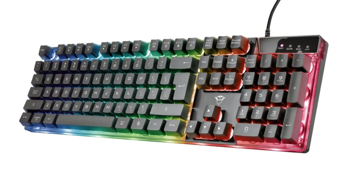 TRUST Gejmerska žična tastatura GXT 835 AZOR, crna
