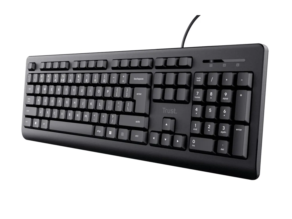 TRUST Žična tastatura Basic US, crna