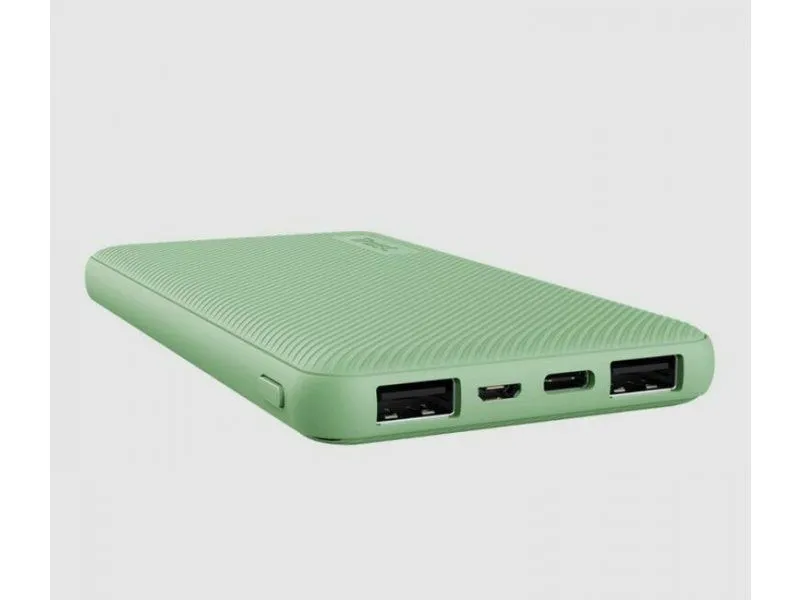 TRUST Power bank Primo 10.000mAh, ECO, zelena