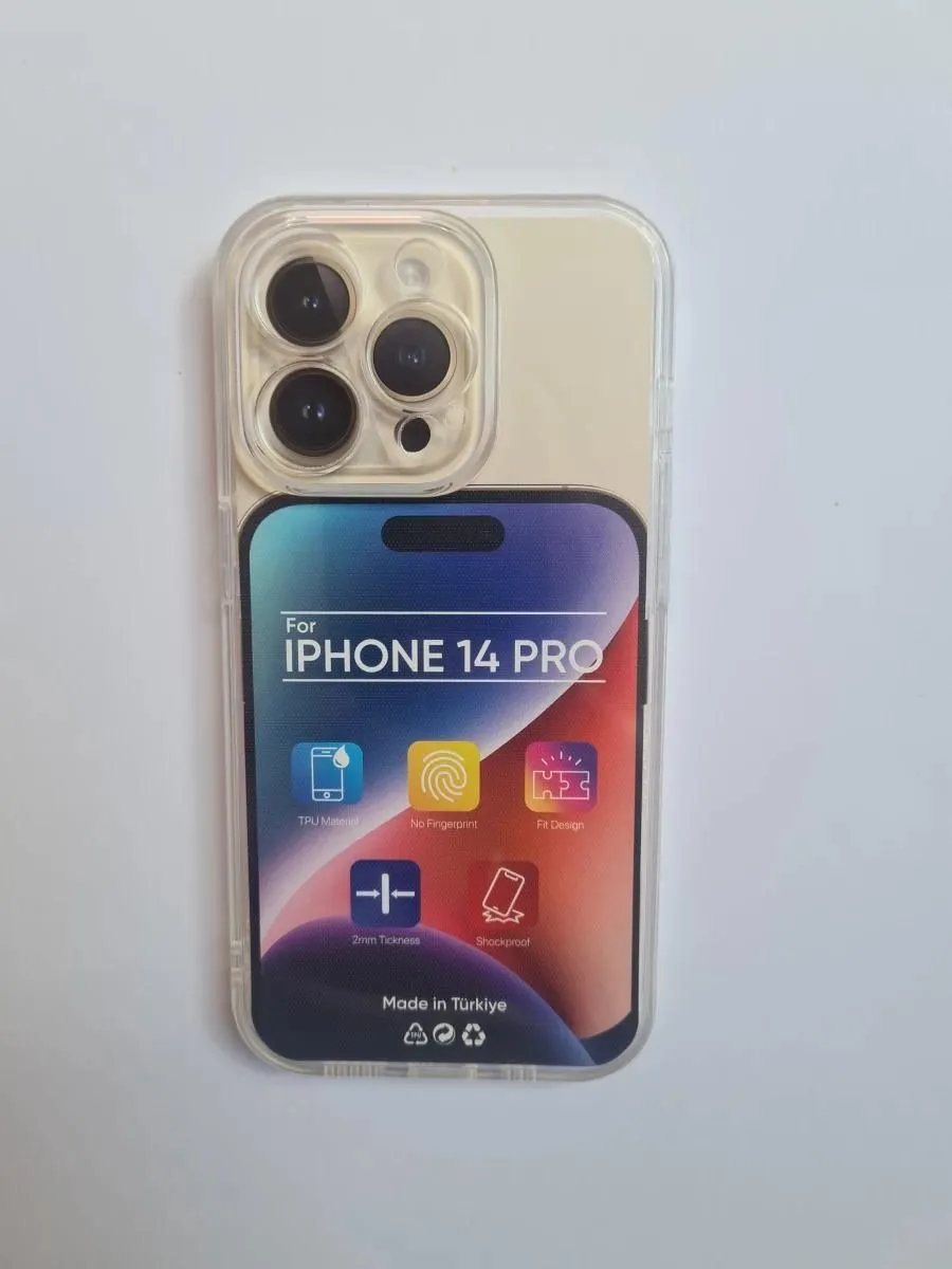 TYPHON Maska iPhone 14 Pro transparent ojačane ivice