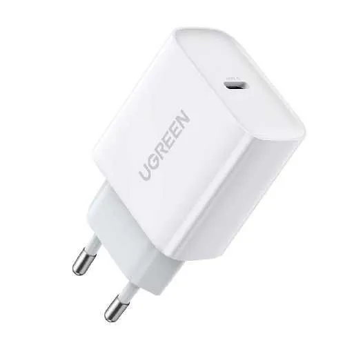UGREEN Punjač, USB Type C, 20W, PD-20W CD137, bela