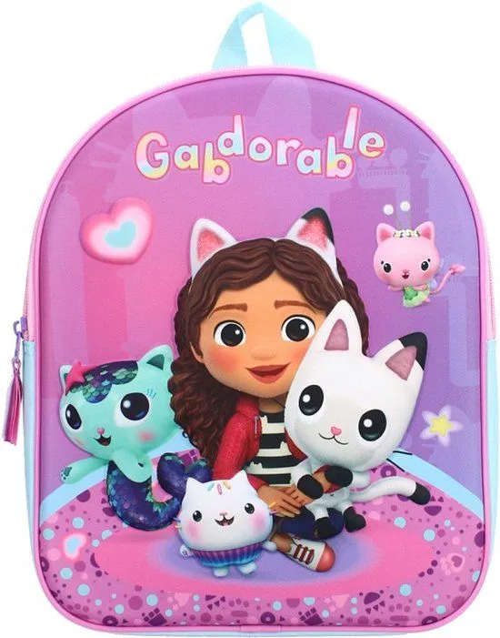 VADOBAG Dečji ranac 3D Gabby's Dollhouse/ ljubičasta