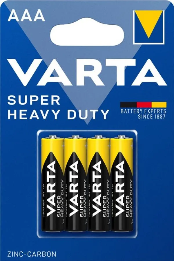 VARTA Baterija AAA 1.5V R03 Superlife, cink-karbon, 4 kom (cena po komadu)