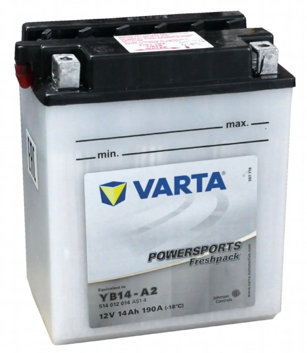 VARTA MOTO Akumulator za motore 12V14L YB14-A2 VA