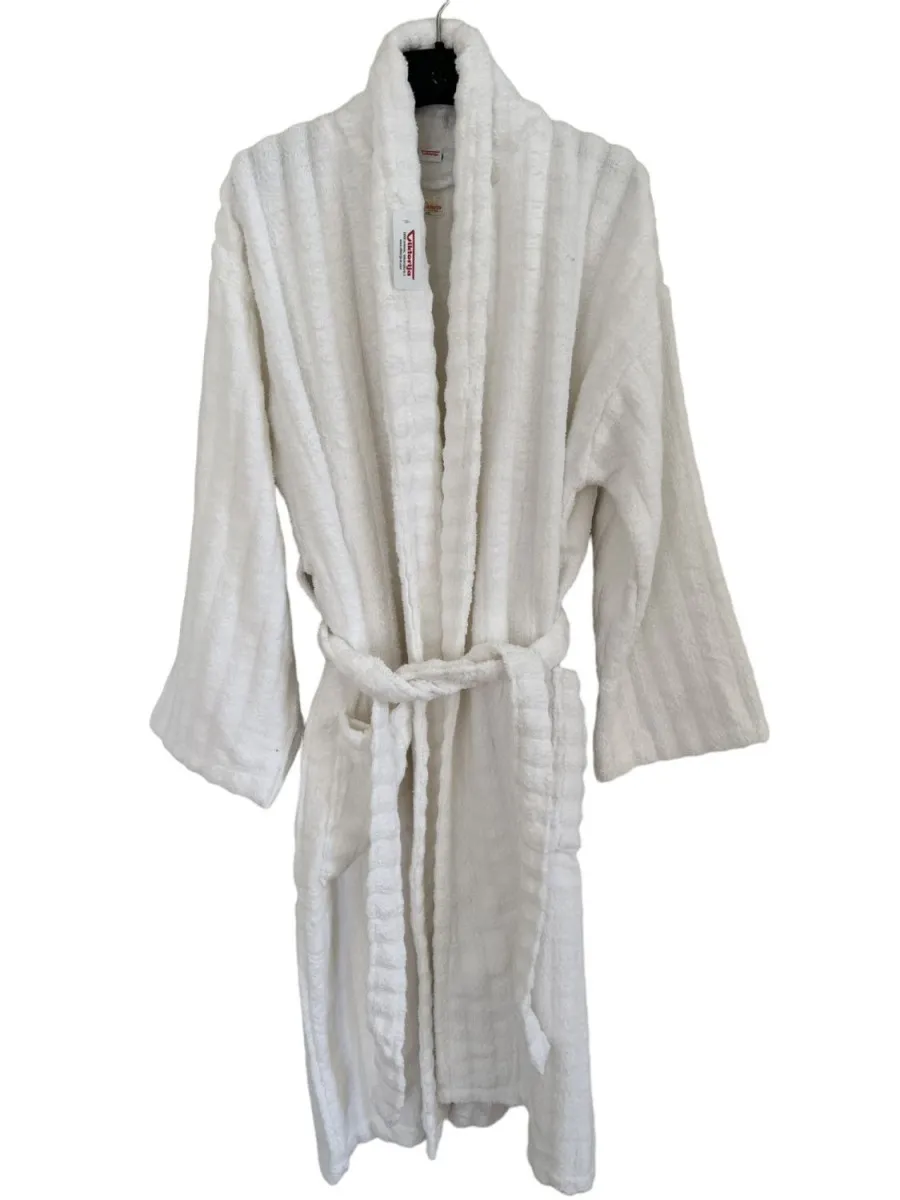 VIKTORIJA Bade mantil frotir white blanky dug rukav, vel. 2XL