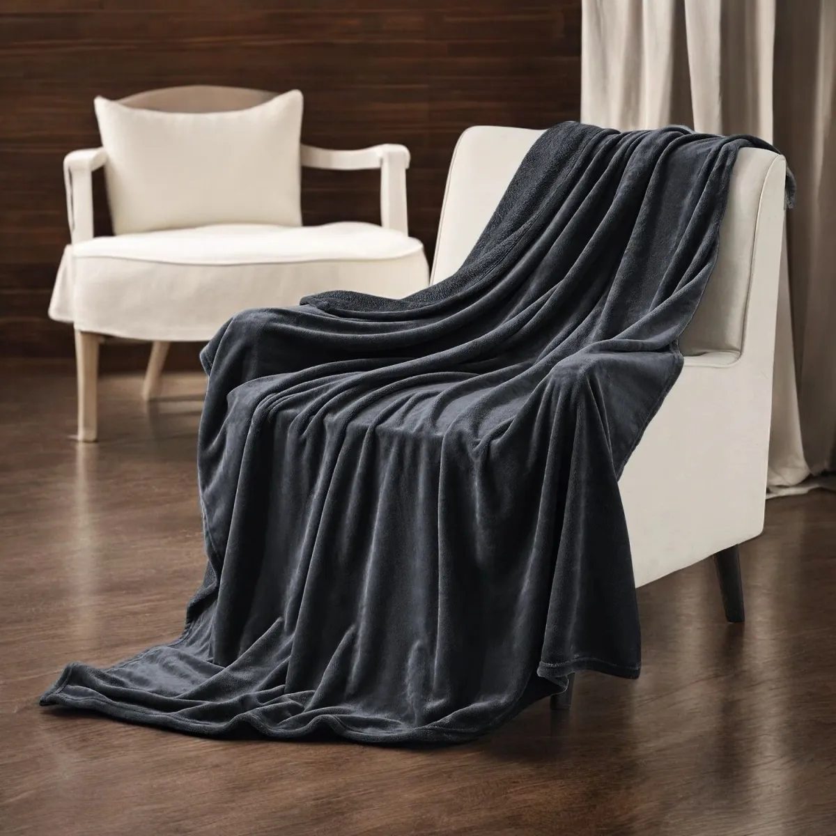 VIKTORIJA Ćebe Soft One 150x200cm Black