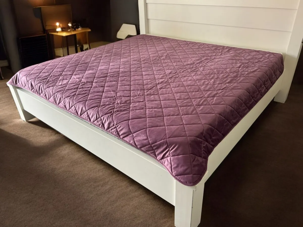 VIKTORIJA Plišani prekrivač Purple 200x230cm