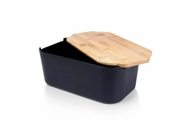 VILDE Kutija za hleb  33 x 18,5 x 12 cm Crna 259301