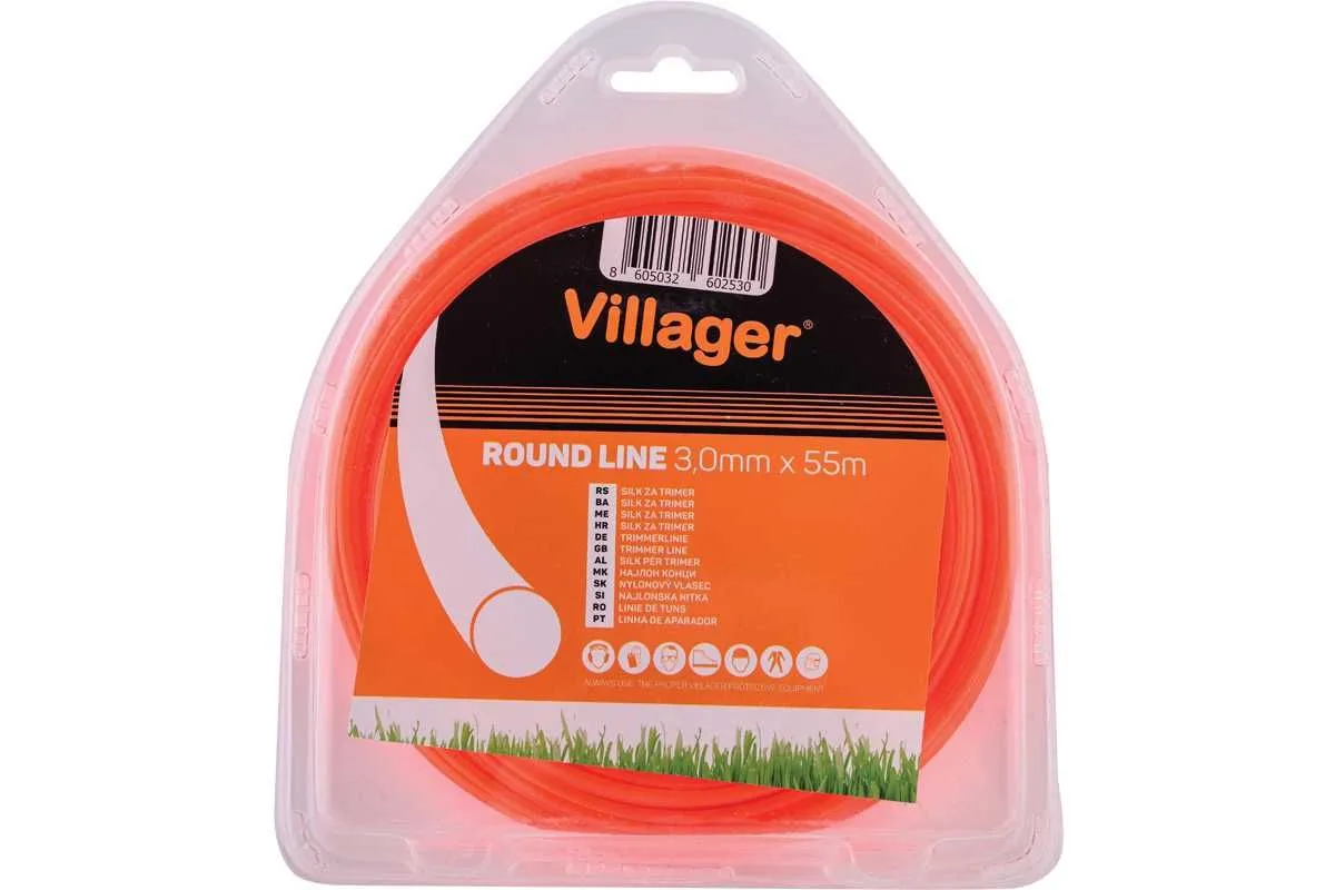 VILLAGER Silk za trimer 1.3mm x 15m - okrugla nit