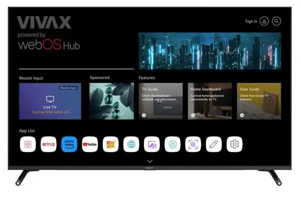 VIVAX Televizor 50S60WO, Ultra HD, WebOS Smart