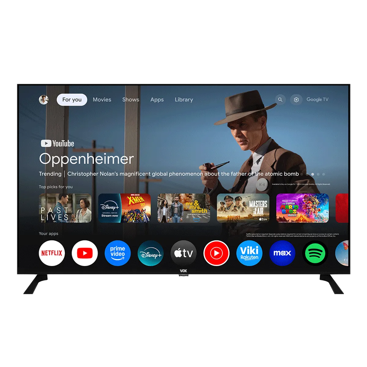 VOX Televizor 40GTQ500F/ Full HD/ Google TV Smart