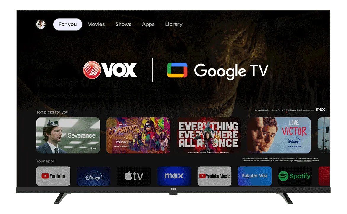 VOX Televizor 43GOF080B/ Full HD/ Google TV Smart