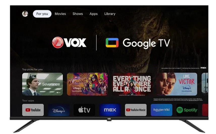 VOX Televizor 50GTU090/ Ultra HD/ Google TV Smart