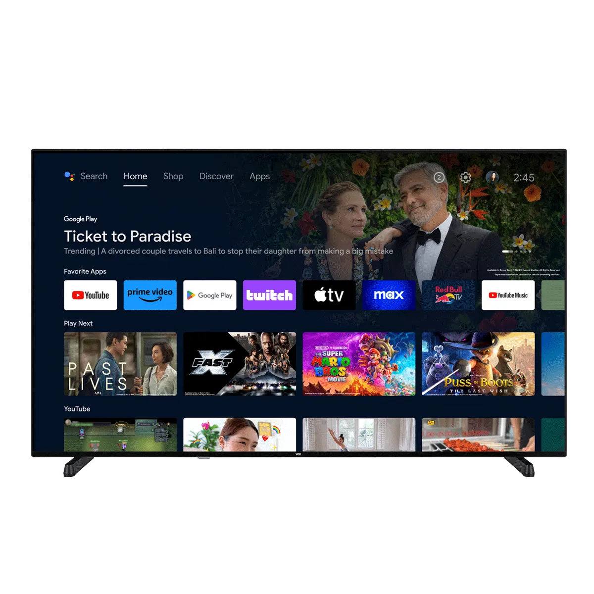 VOX Televizor 65VAQ750B/ Ultra HD/ Android Smart