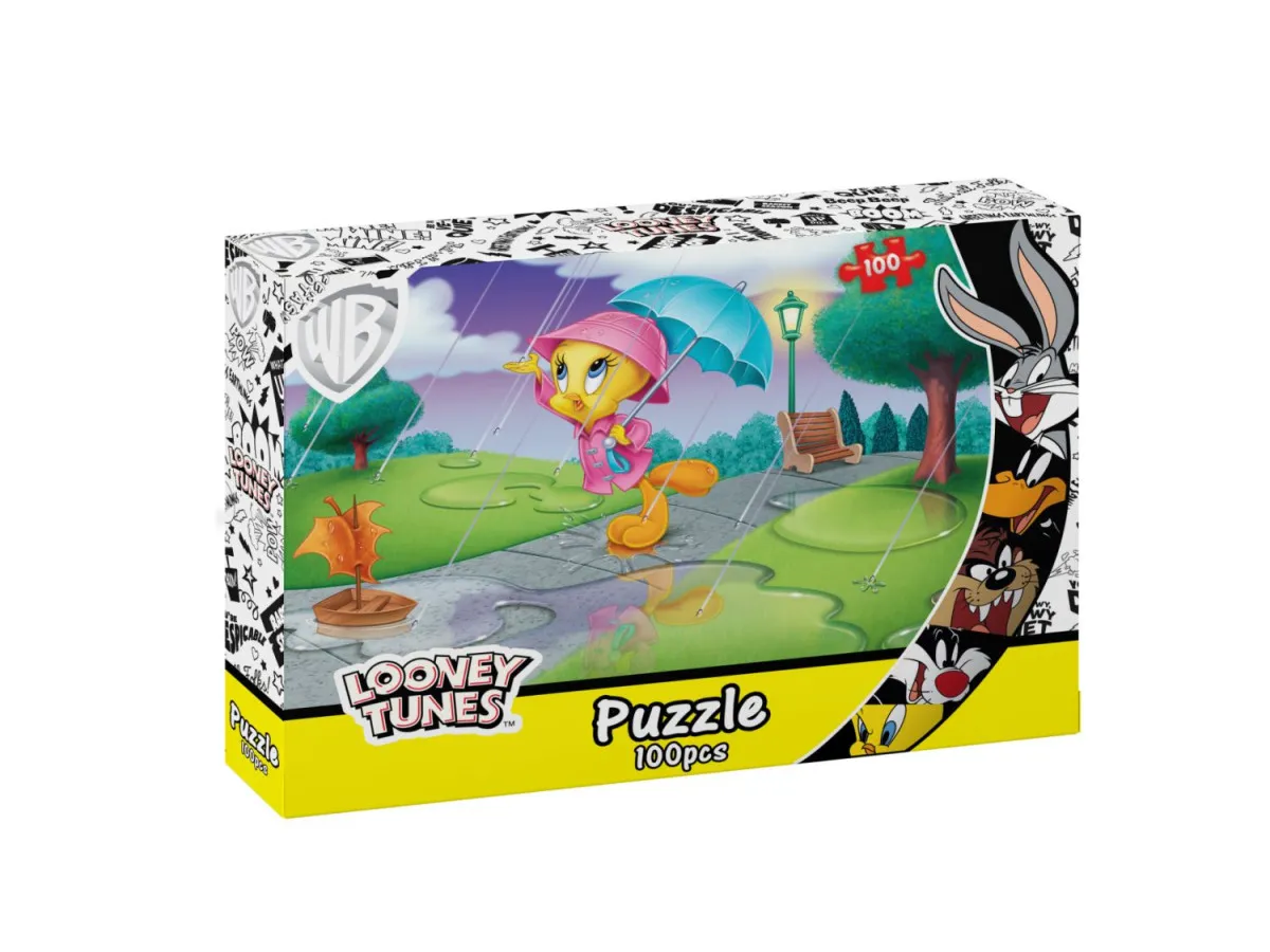 WARNER BROS Puzzle - Looney Tunes Kišni dan (LTC026514) - 100 delova